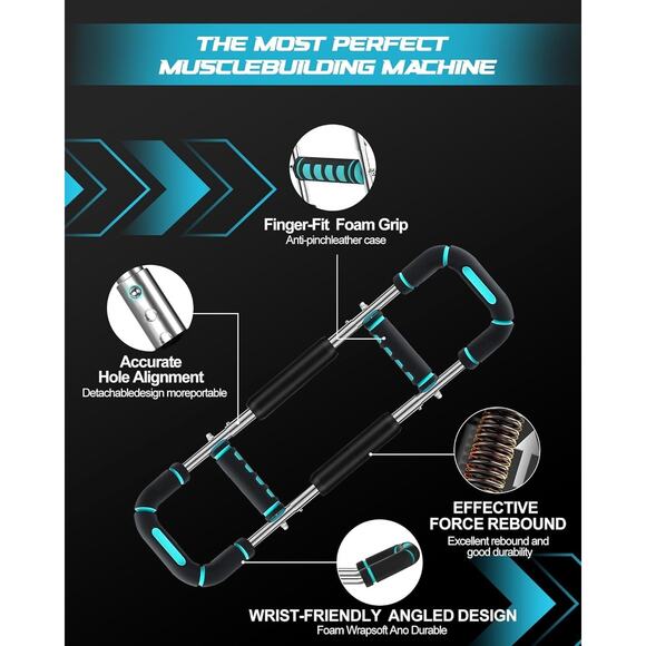 2025 Pro Twister Arm Trainer, Adjustable Power Twister Bar, Chest Shoulder Arm W - Picture 4 of 5